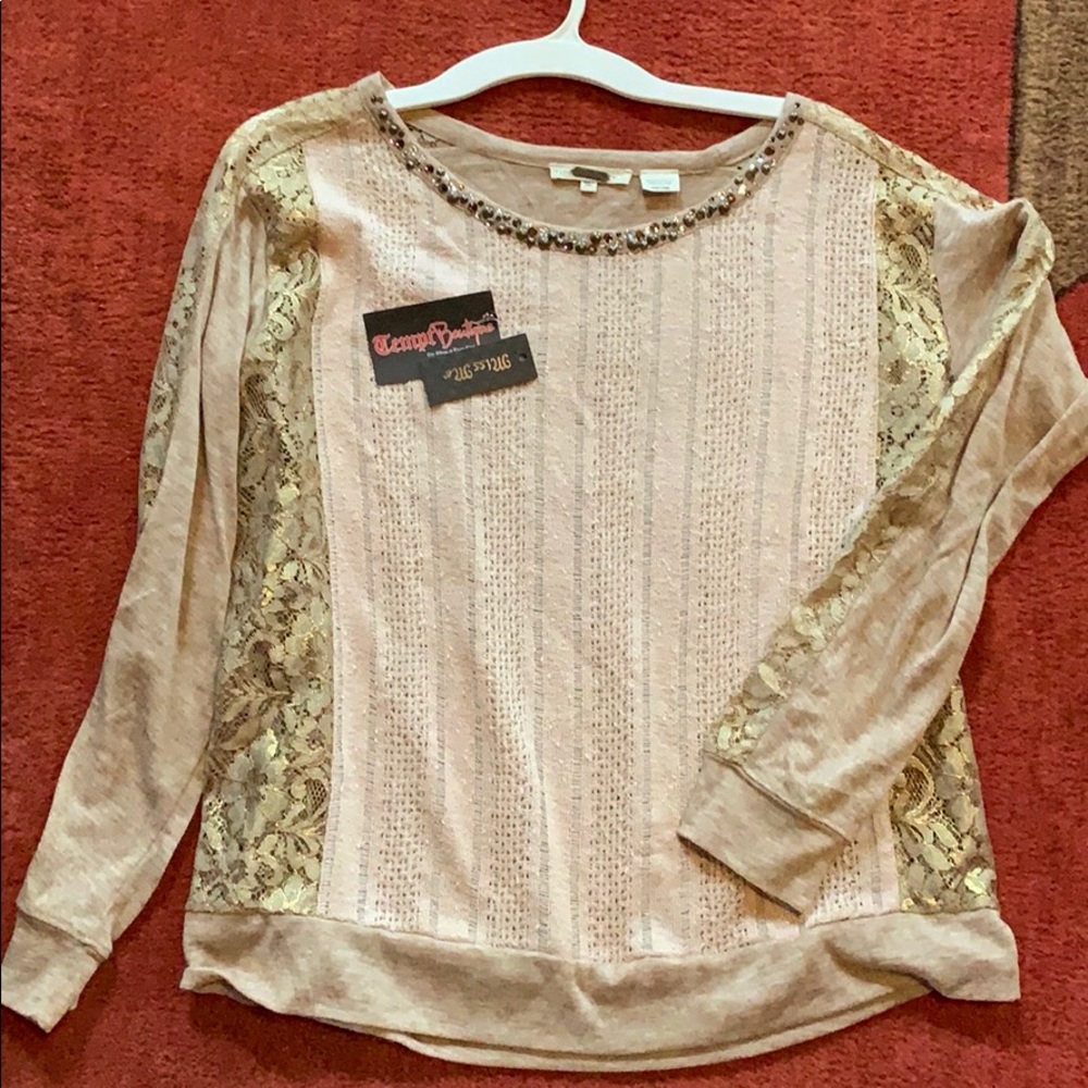Miss Me shirt vintage with beads NWT